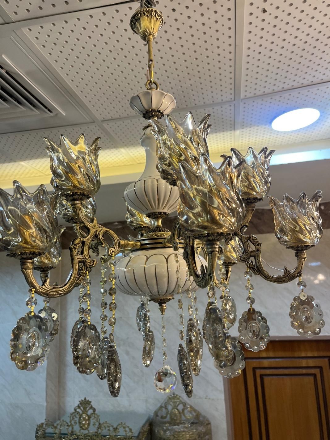 لوستر ۶شاخه ۱۲شعله اقساط شش ماهه|لوستر و چراغ آویز|سراب, |دیوار