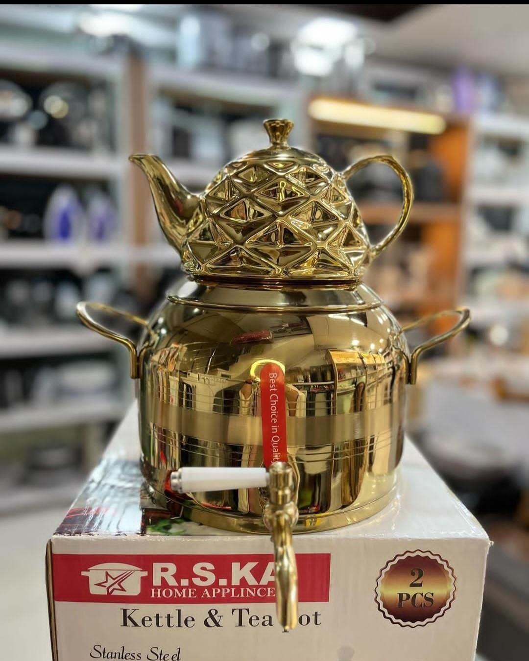 کتری و قوری کف چدن استیل کتری قوری کف چدن شیردار|قوری، کتری، قهوه‌ساز دستی|قم, علی آباد سعدگان|دیوار