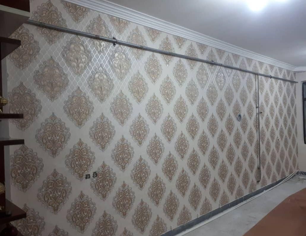کاغذ دیواری و نقاشی ساختمان|خدمات پیشه و مهارت|پارس‌آباد, |دیوار