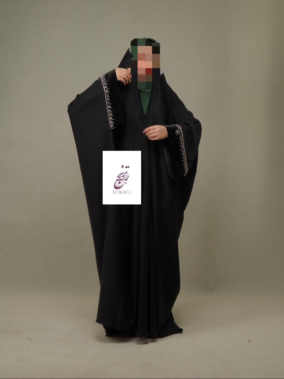 چادر مشکی عربی جده مچ مخمل یاسمین جواهردوزی|لباس|مشهد, سپاد|دیوار