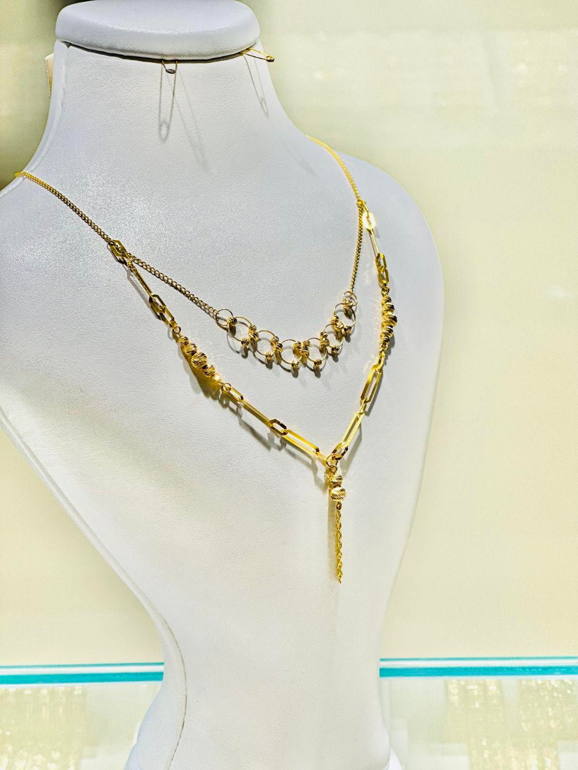 گردنبند دو طبقه طلا|جواهرات|بندرعباس, |دیوار