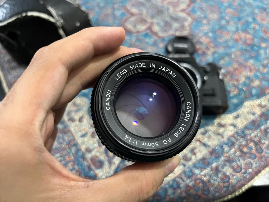 دوربین قدیمی آنالوگ کنون Canon AE-1 Program لنز1.4|دوربین عکاسی و فیلم‌برداری|تهران, شهرک چیتگر|دیوار