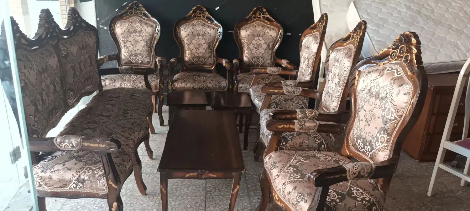 مبل ۸ نفره|مبلمان خانگی و میز عسلی|اصفهان, طامه|دیوار