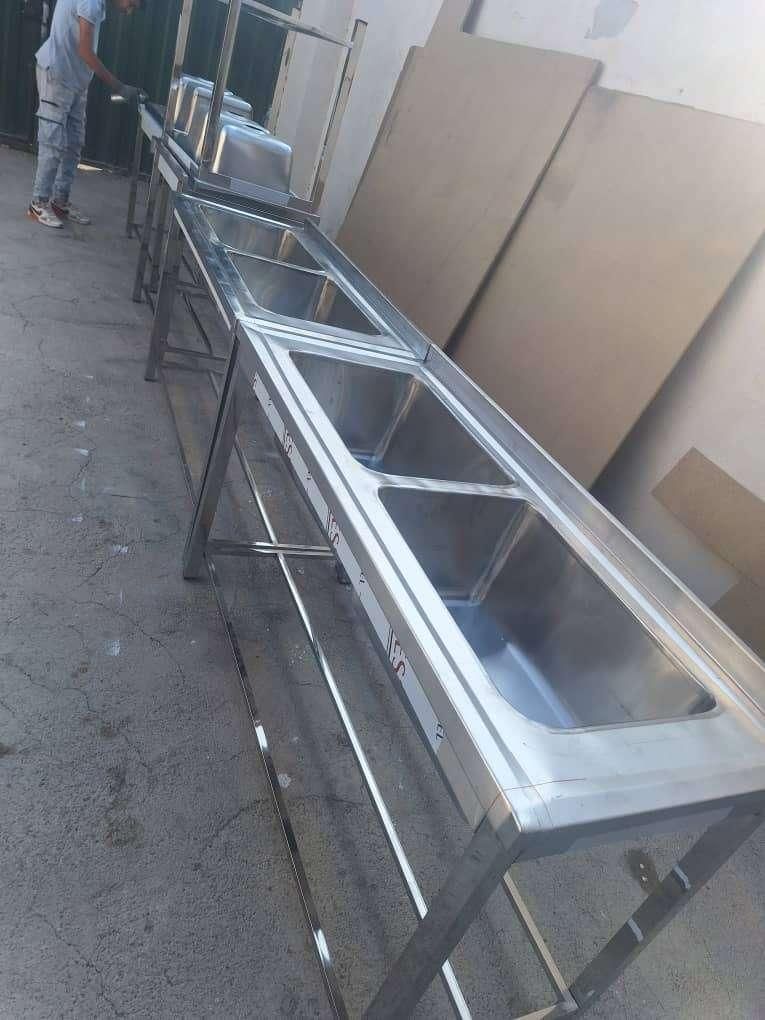 میزکاراستیل میزبردینگ سینک صنعتی وان استیل ترولی|کافی‌شاپ و رستوران|کرج, گلشهر|دیوار
