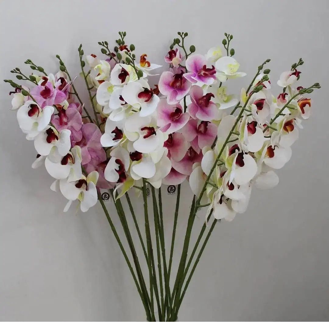 گل مصنوعی ارکیده ۹ گل لمسی وارداتی|گل مصنوعی|تهران, بازار|دیوار
