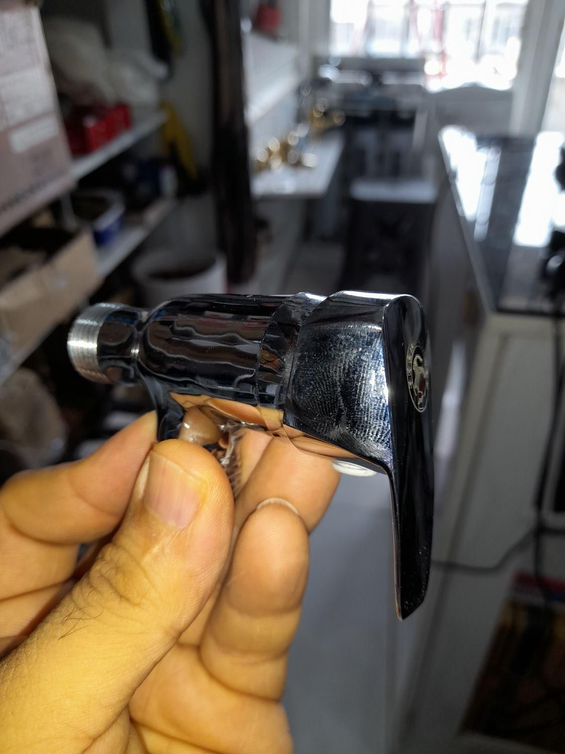 شیر توالت اهرمی کروم جهت سرویس بهداشتی و مستر|مصالح و تجهیزات ساختمان|کیش, |دیوار