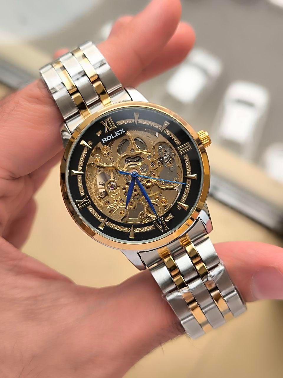ساعت مچی Rolexاسکلتون اتوماتیک قلب باز پشت شیشه ای|ساعت|همدان, |دیوار