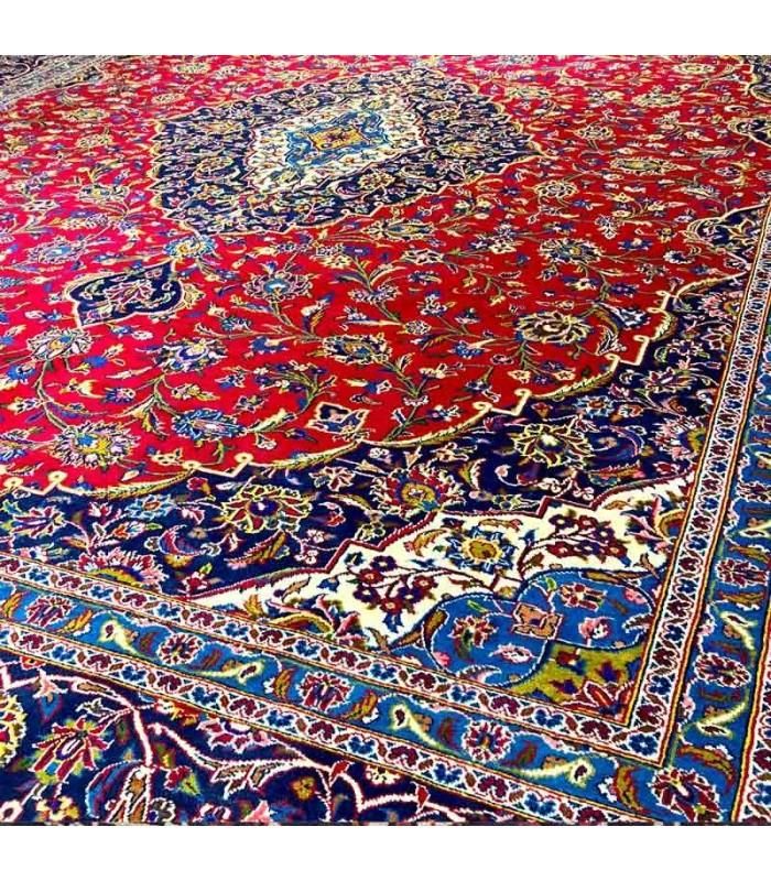 یک تخته فرش اصیل کاشان دستبافت لاکی و گوشت دار|فرش|مشهد, دانشجو|دیوار