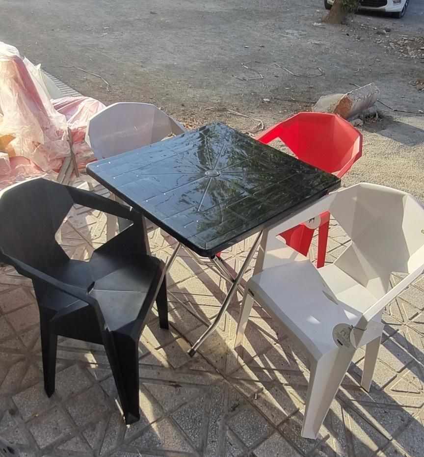 میز و صندلی ناهارخوری سه بعدی تاشو عمده|میز و صندلی غذاخوری|کرمانشاه, |دیوار