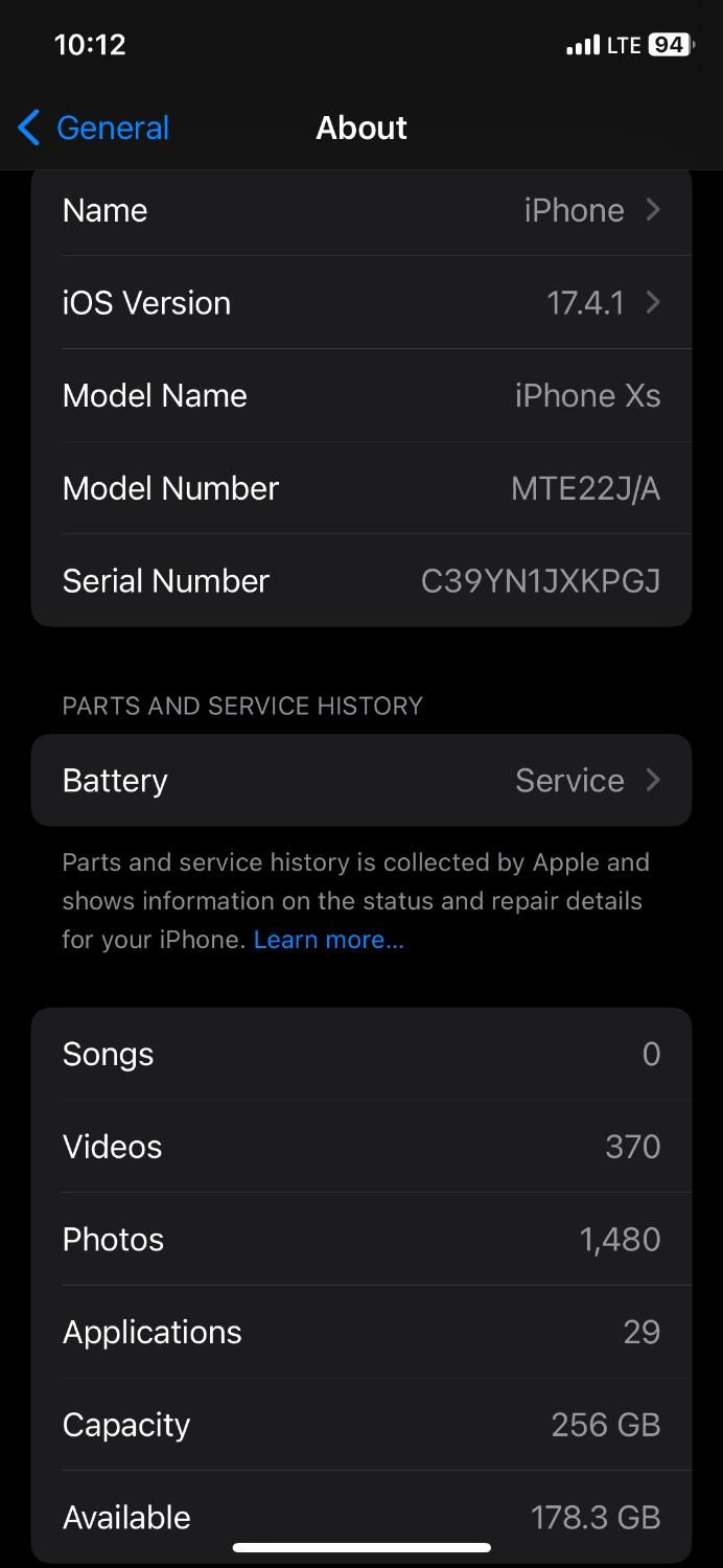 ایفون iPhone XS حافظه ۲۵۶ گیگ|موبایل|کرج, مارلیک|دیوار