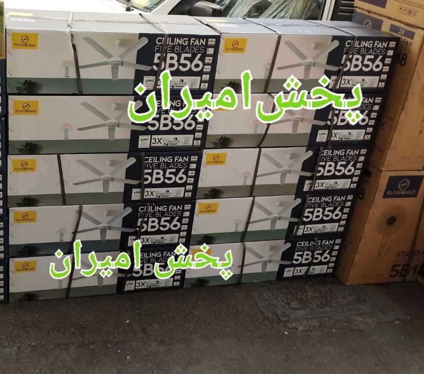 پنکه سقفی ۱۱۰ وات۵ پره با ریموت کنترل دار فلامینگو|پنکه و تصفیه‌کنندهٔ هوا|تهران, ستارخان|دیوار