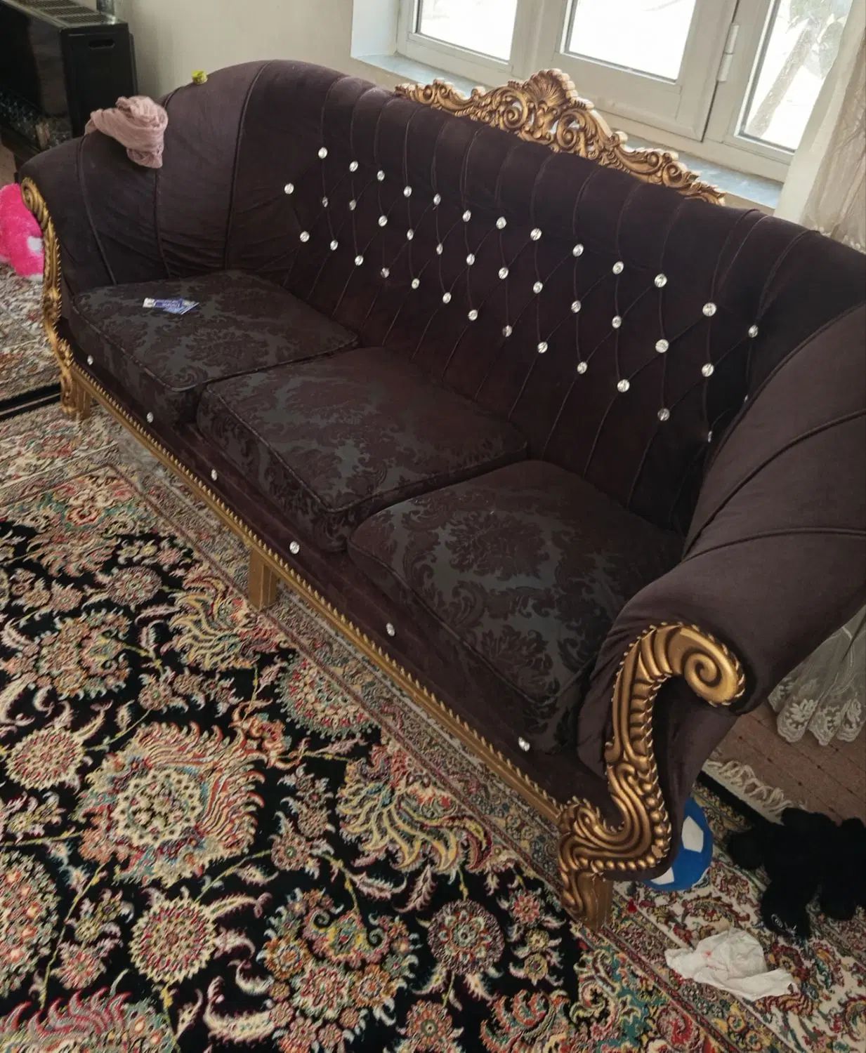 بوفه ـمبل هفت نفره ،آینه وزیرش ،با زیر تلویزیون|مبلمان خانگی و میز عسلی|سقز, |دیوار