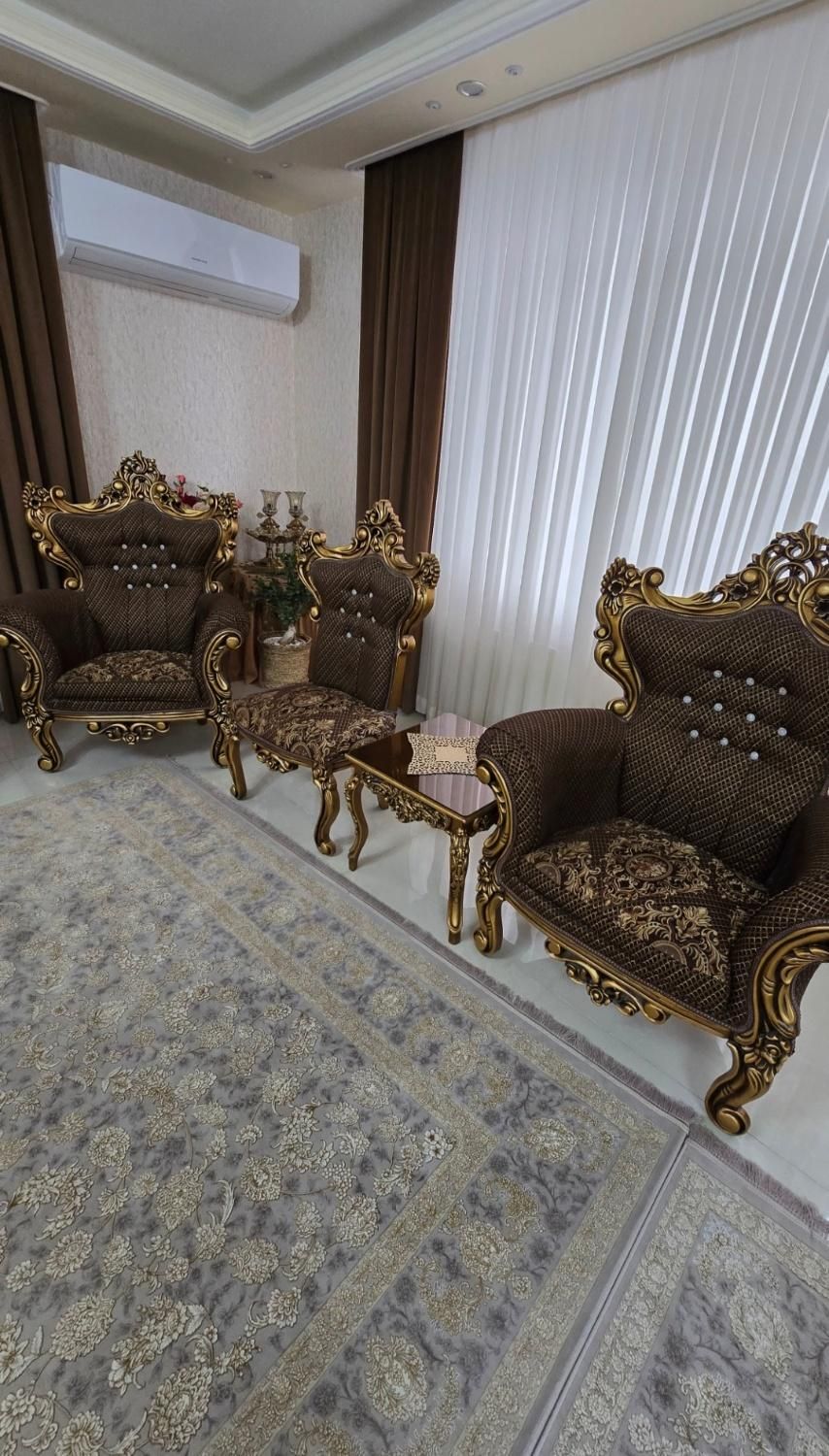 مبل سلطنتی ۹ نفره|مبلمان خانگی و میز عسلی|کنگاور, |دیوار