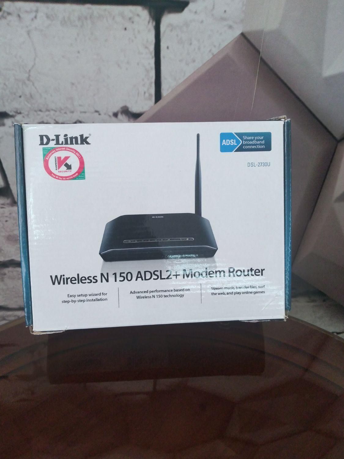 مودم +ADSL2 بسم دی لینک D-Link DSL-2730U|مودم و تجهیزات شبکه|مشکین‌دشت, |دیوار