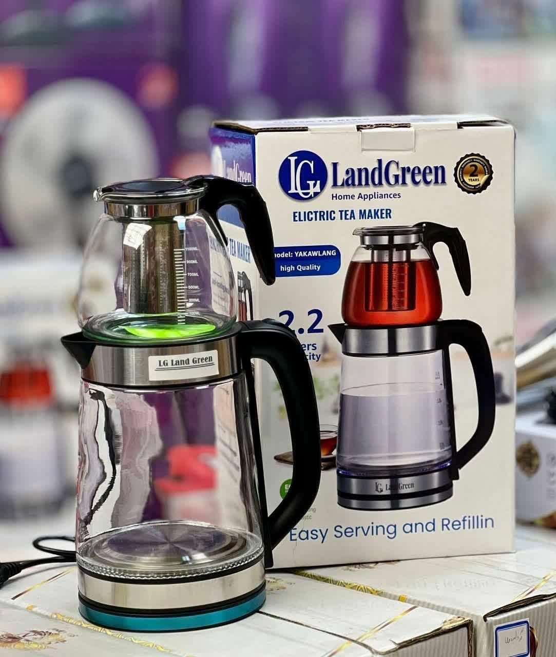 چای ساز بوش خارجی صفحه ای شیشه ای قوری پیرکس|سماور، چای‌ساز، قهوه‌ساز|یزد, |دیوار