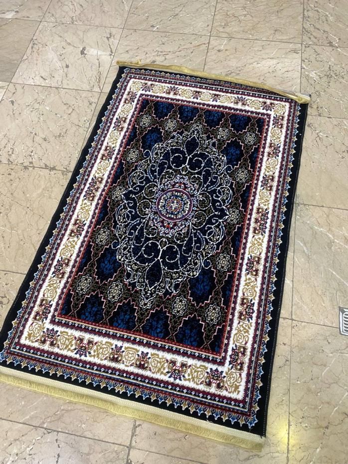 قالیچه سرمه ای فیلی همه طرح اقا سید درب منزل|فرش|مشهد, خین عرب|دیوار