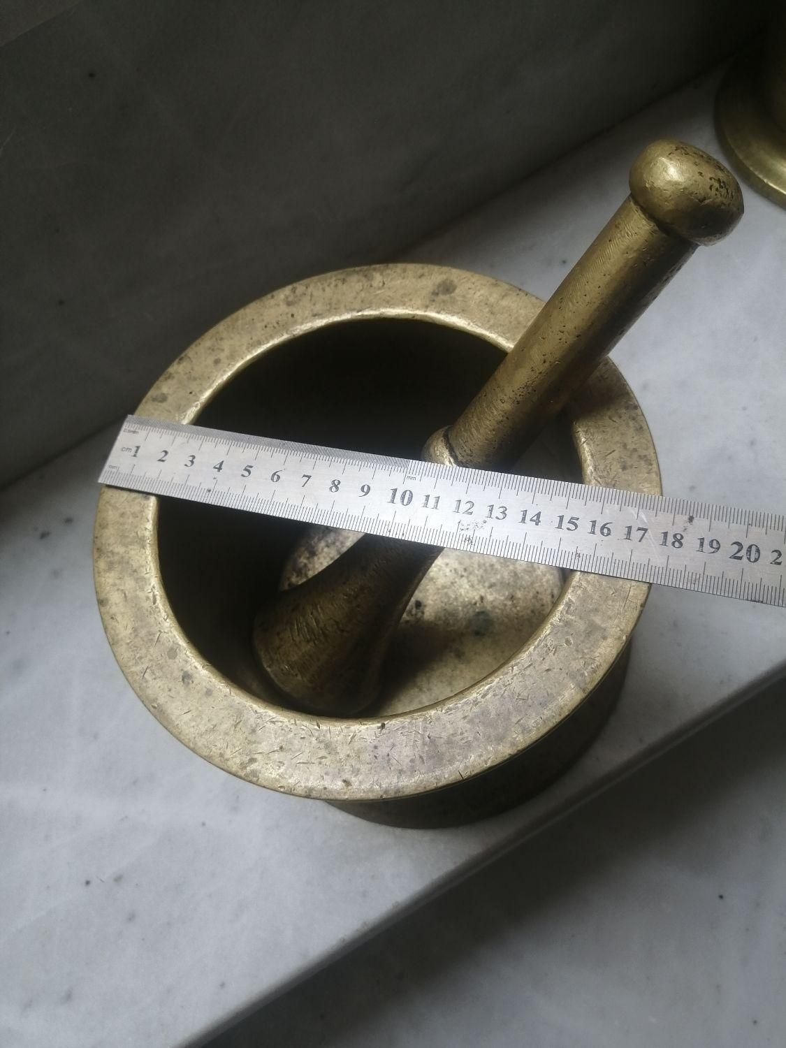 هاونگ برنجی قدیمی سایز بزرگ 7 کیلو و نیم|ظروف پختوپز|شیراز, شهرک فرهنگیان|دیوار