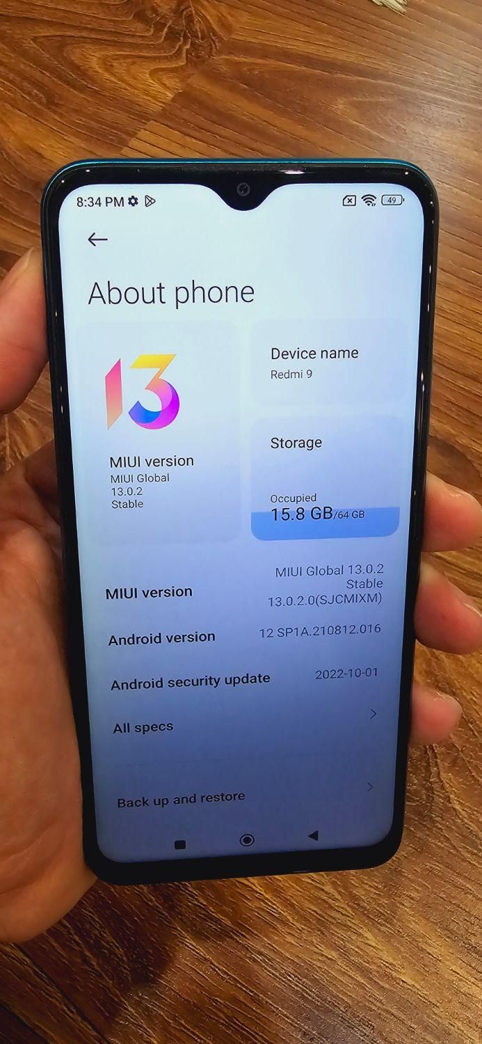 شیائومی Redmi 9 با حافظهٔ ۶۴ گیگابایت|موبایل|تهران, خانی‌آباد نو|دیوار