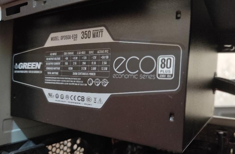 پاور 350 وات گرین با گواهی 80 پلاس، سری ECO، جدید|قطعات و لوازم جانبی رایانه|مشهد, تربیت|دیوار