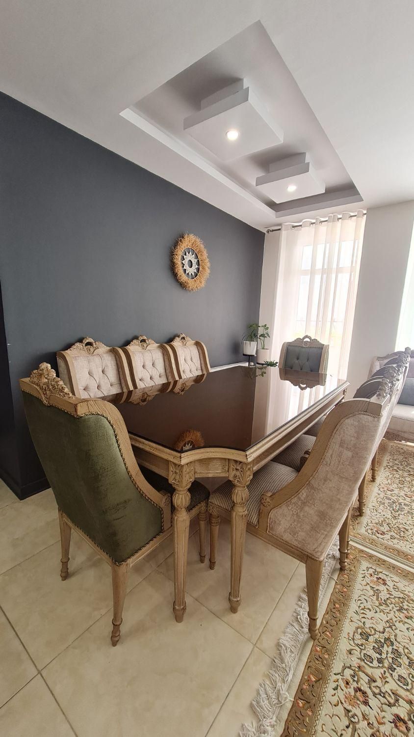 میز ناهارخوری ۸نفره خاص/مناسب جهیزیه و دکور لوکس|میز و صندلی غذاخوری|کرج, کارخانه قند|دیوار