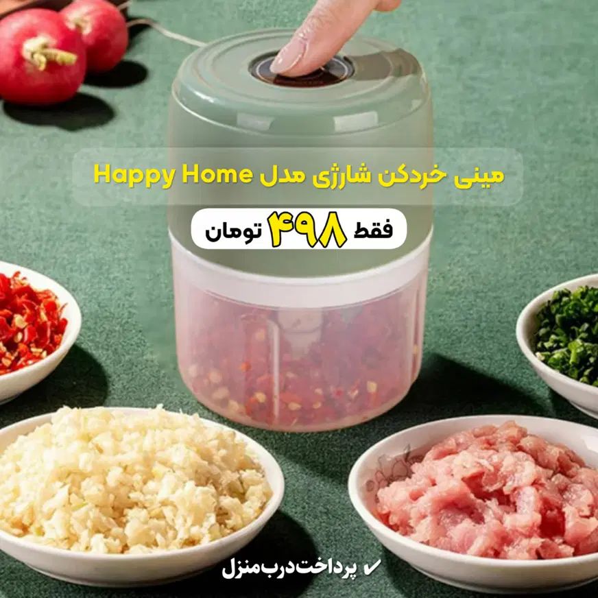مینی خردکن شارژی مدل Happy Home|خردکن، آسیاب، غذاساز|تهران, جمهوری|دیوار