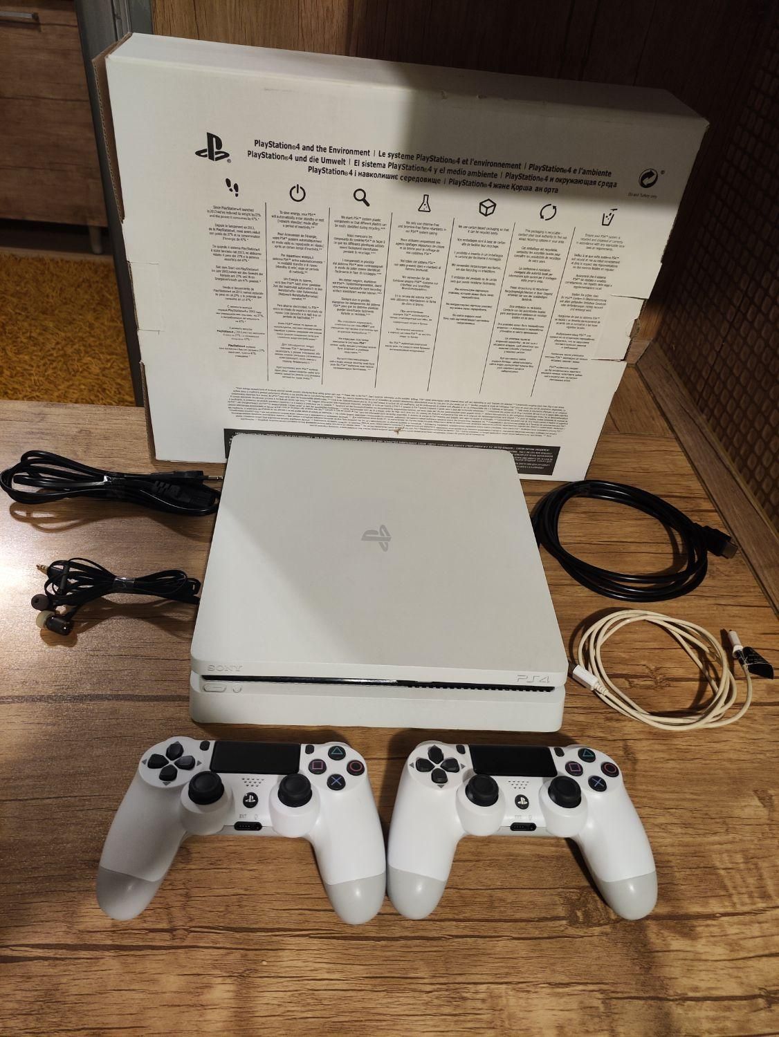 ps4 slim 500gig نو تک دسته همراه بازی|کنسول، بازی ویدئویی و آنلاین|تهران, چهارصد دستگاه|دیوار