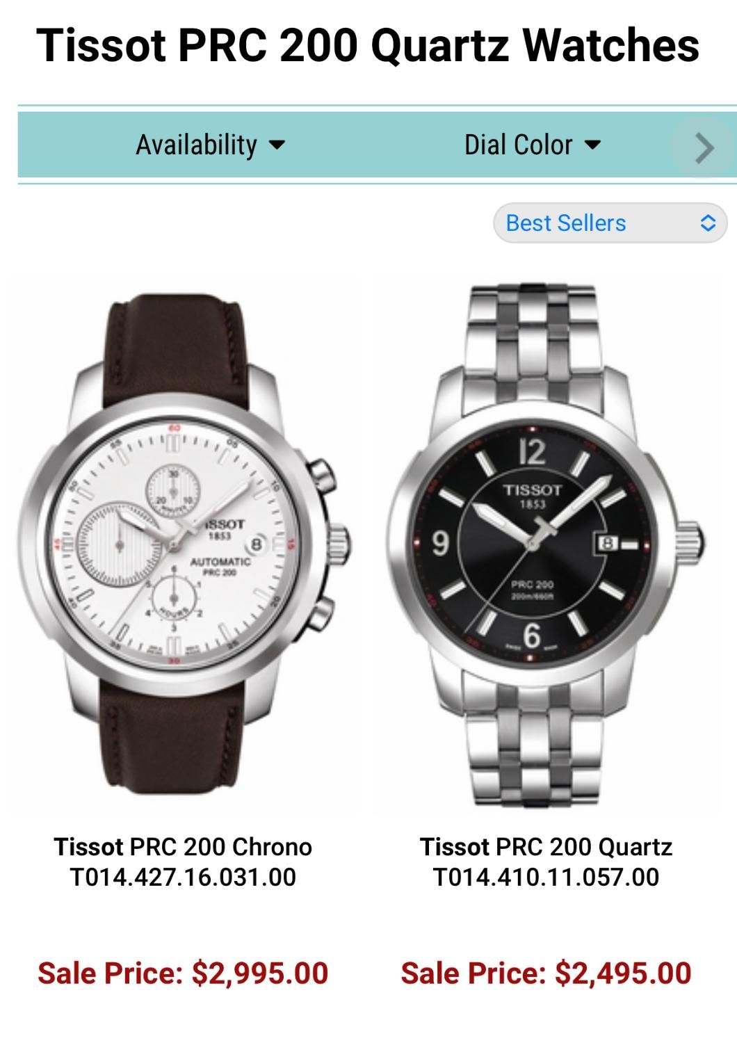 تیسوت PRC200 سوییس/سیکو کرنوگراف pilot اصل اصل|ساعت|تهران, نیاوران|دیوار