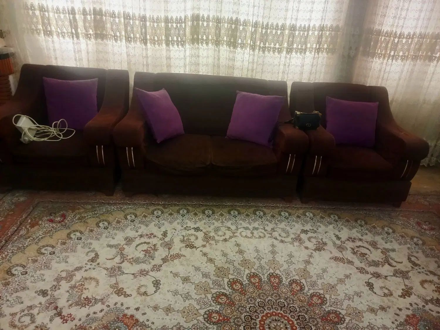 مبلمان ۷نفره باعسلی|مبلمان خانگی و میز عسلی|کرج, حصارک پایین|دیوار