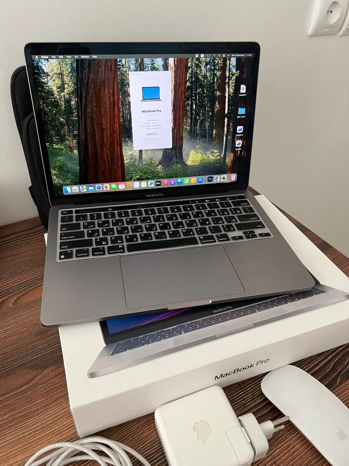 MacBook Pro M2 2022 13-inch 256G & Magic mouse|رایانه همراه|تهران, سبلان (لشگر)|دیوار