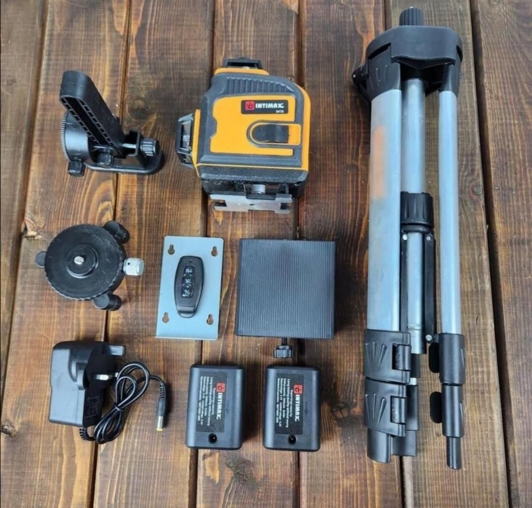 تراز لیزری نورسبز شارژی با لوازم INTIMAX|ابزارآلات|اصفهان, کشاورزی|دیوار