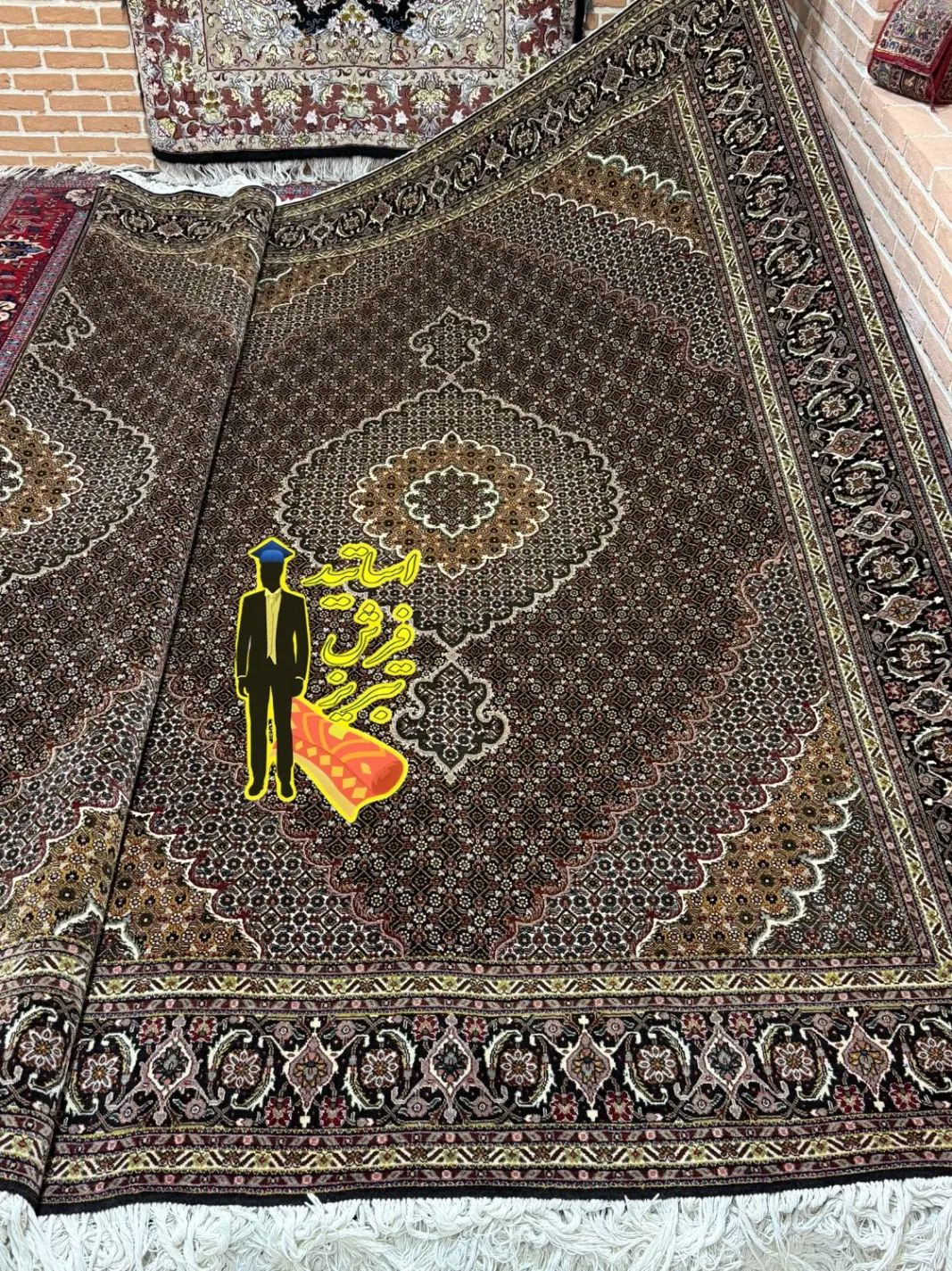 فرش جفت۶متر ماهی۴۵رج تبریز (اقساط بدون بهره)|فرش|تبریز, |دیوار