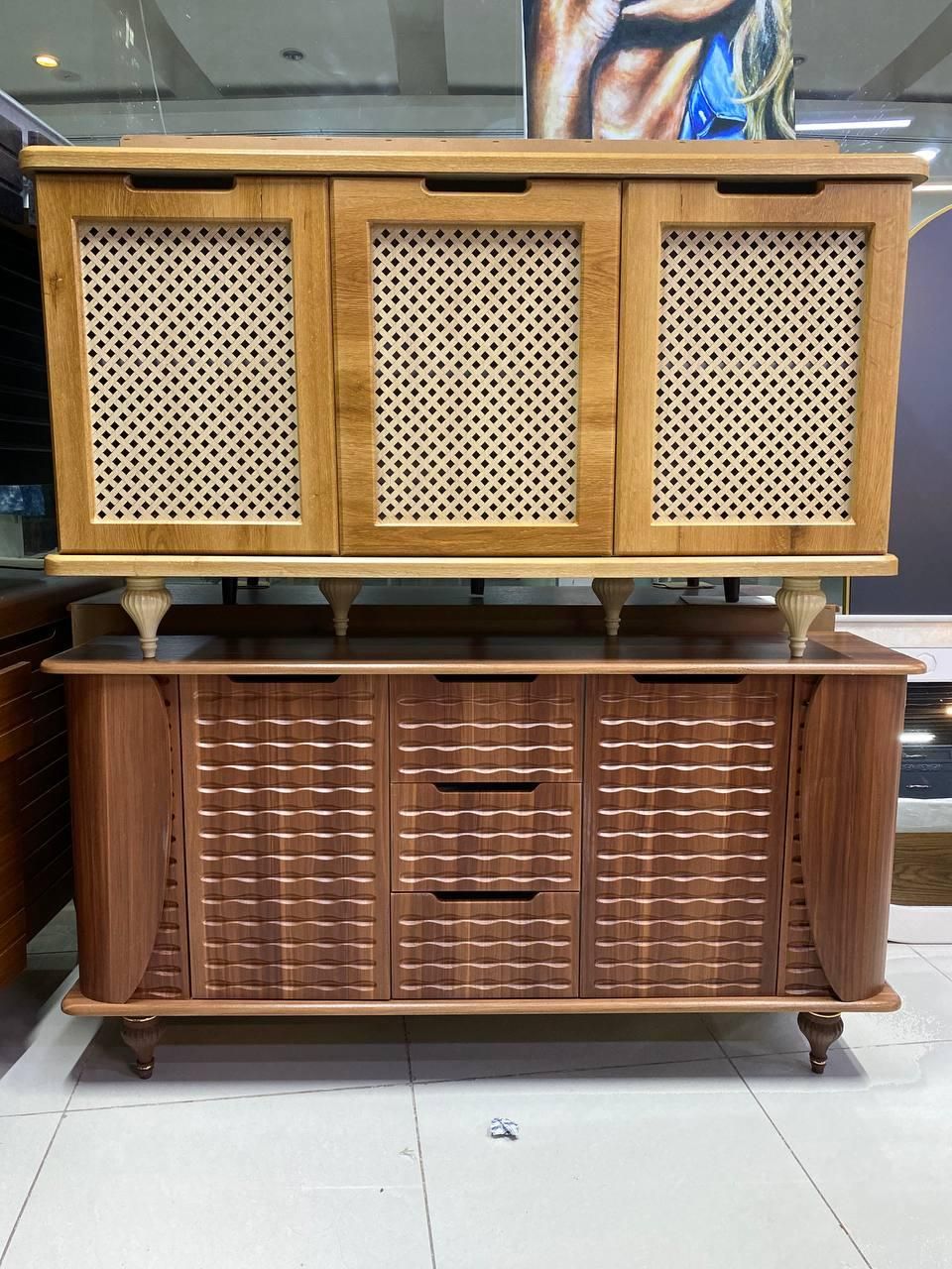 آینه کنسول/ ست میز تلویزیون/ کد ۹۹۴|بوفه، ویترین، کنسول|قشم, |دیوار