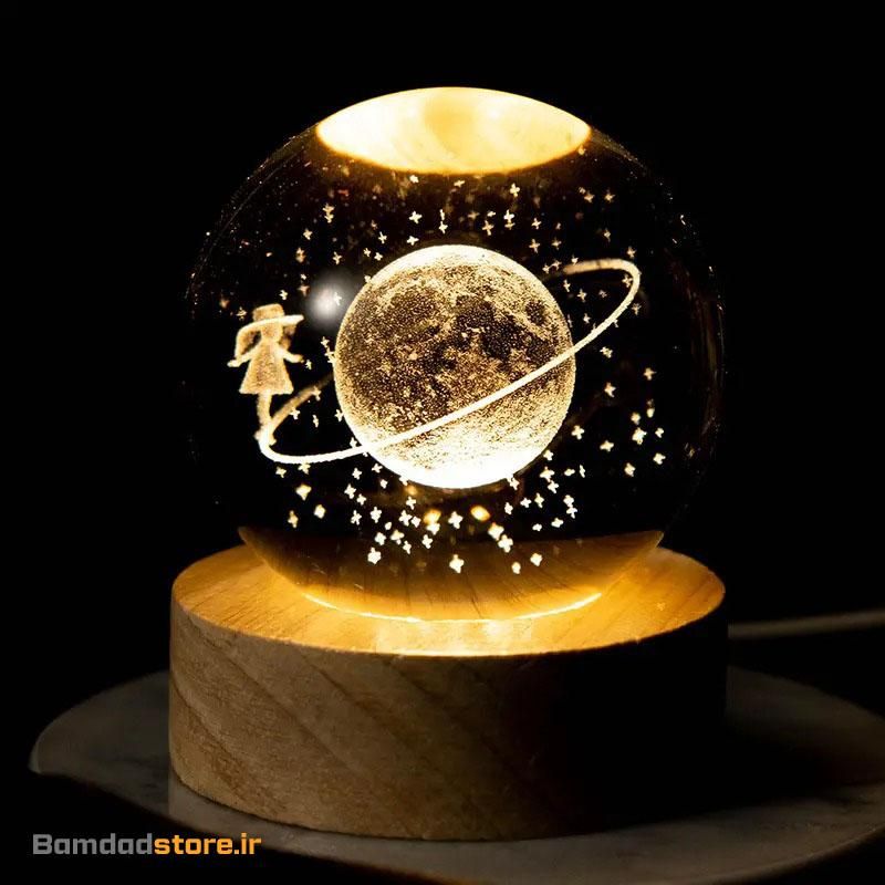 چراغ خواب گوی کریستالی شیشه ای هدیه کادو ولنتاین|چراغ خواب و آباژور|مشهد, شاهد (شهرک غرب)|دیوار
