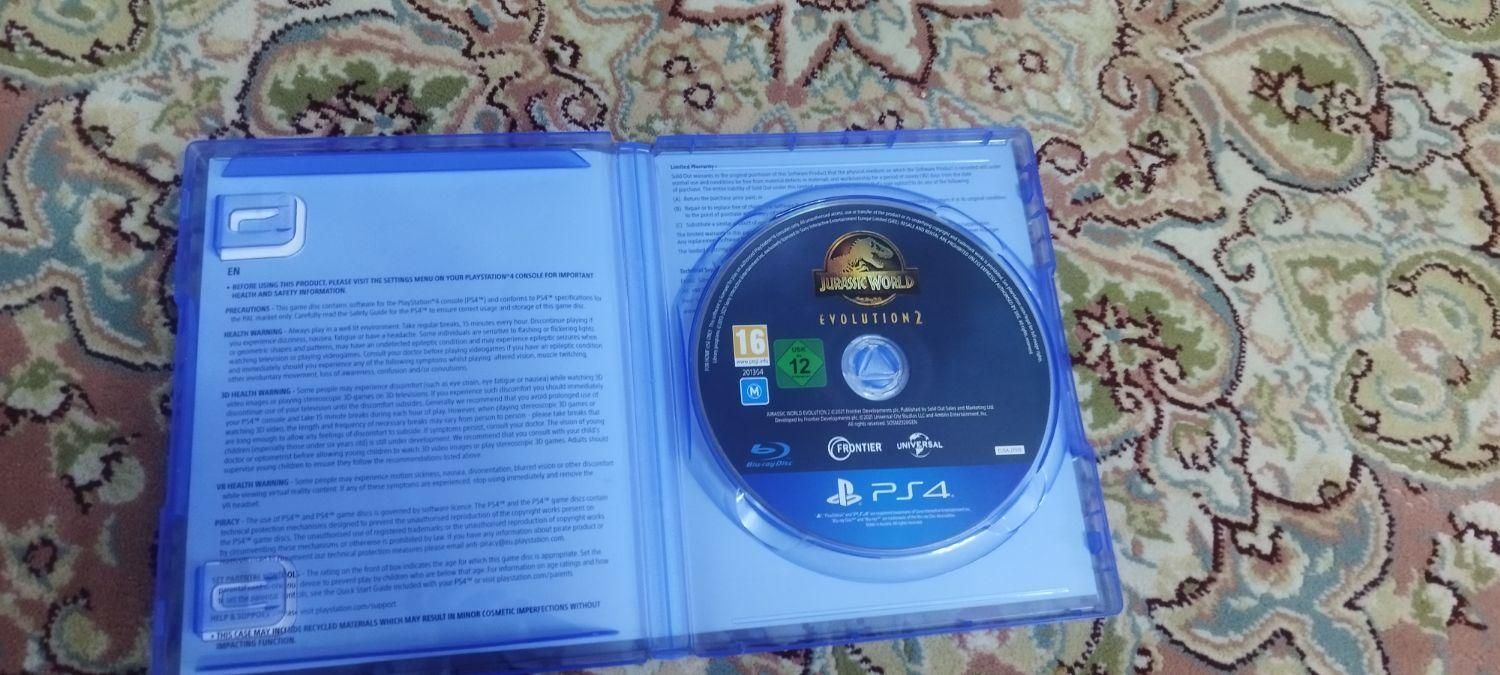 دیسک بازی ژوراسیک ورلد اولیشن ۲ برای ps4|کنسول، بازی ویدئویی و آنلاین|تهران, نظام‌آباد|دیوار