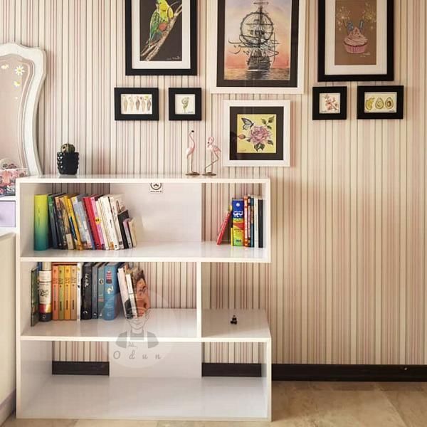 بوفه و کتابخانه مدل e|کتابخانه، شلف، قفسه‌های دیواری|تبریز, |دیوار