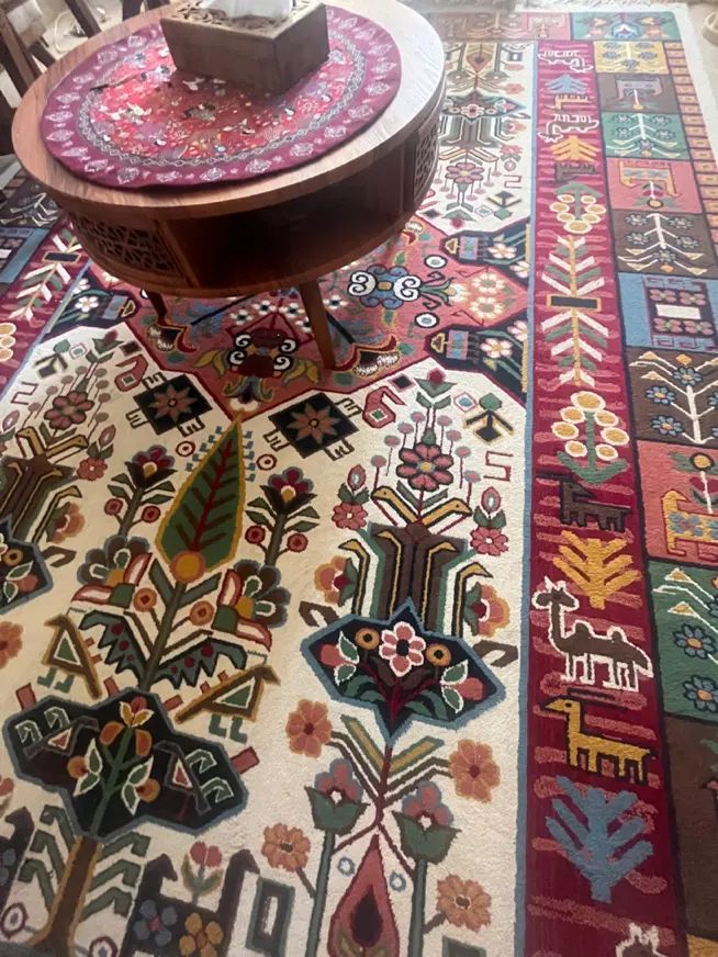 گبه ماشینی پارس نقش طرح قشقایی|گلیم، جاجیم، گبه|کرج, دهقان ویلا|دیوار