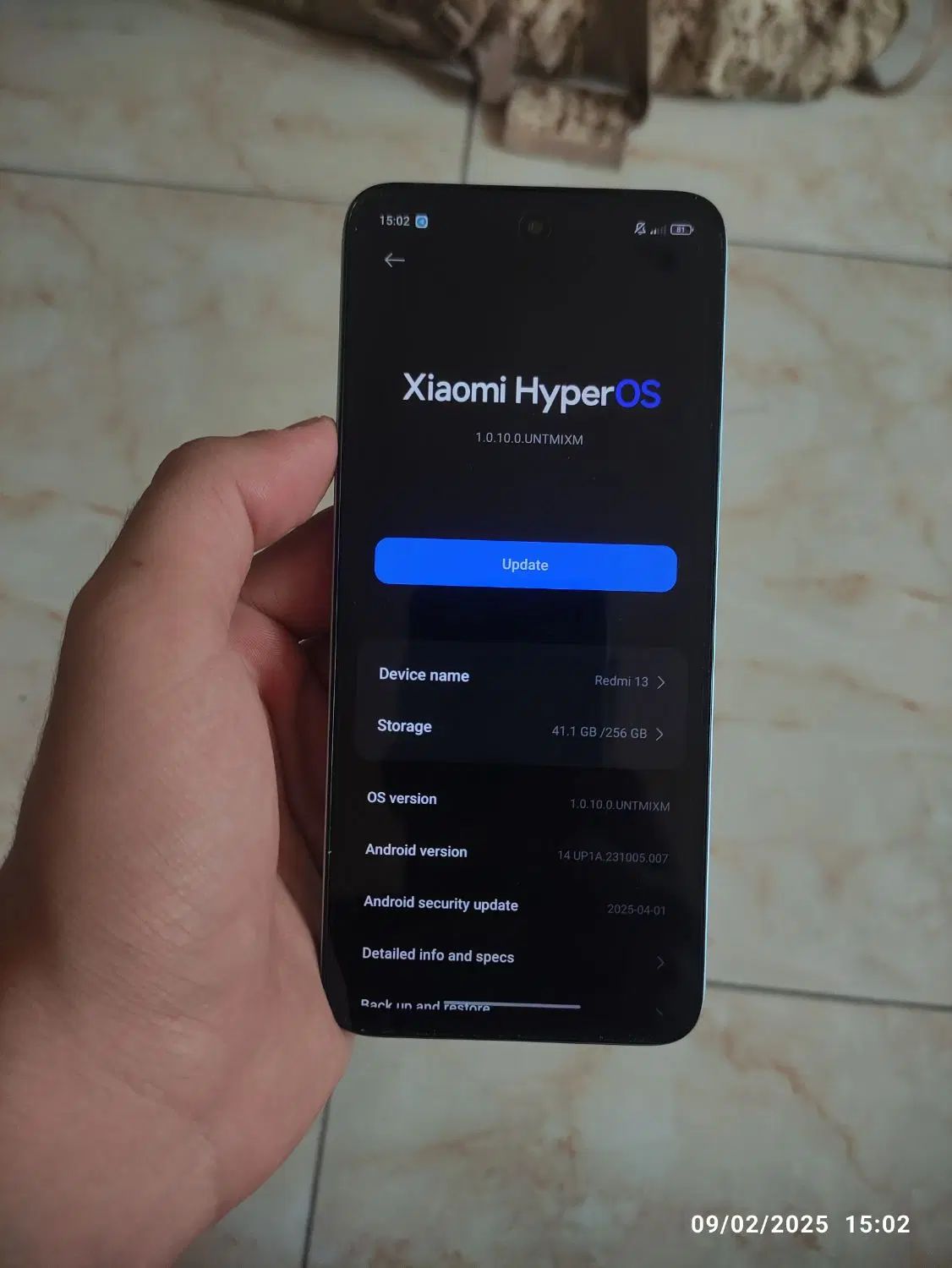 شیائومی redmi 13 با حافظهٔ ۲۵۶ گیگابایت|موبایل|تهران, منیریه|دیوار