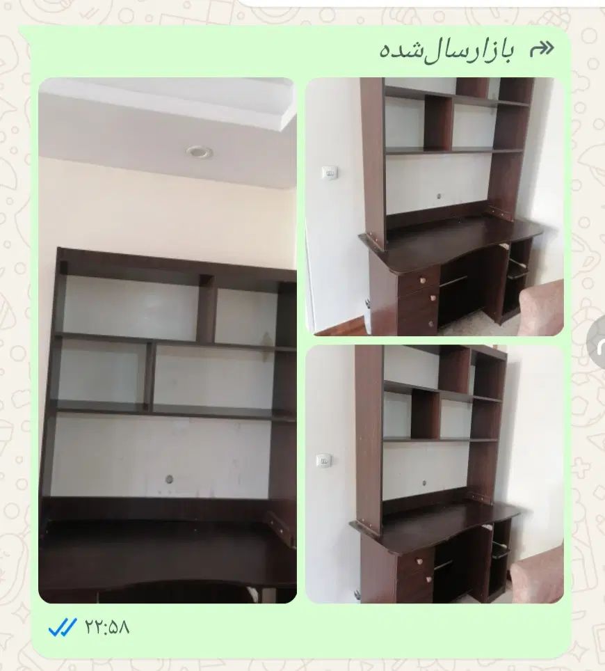 میز تحریر همراه با کتابخانه|میز تحریر و کامپیوتر|کرج, گلشهر|دیوار