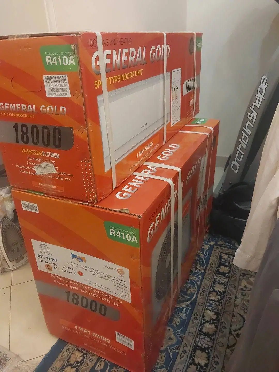 کولر گازی جنرال گلد ۱۸۰۰۰ پلاتینیوم، گاز R410a|کولر گازی و فن‌کوئل|تهران, اختیاریه|دیوار