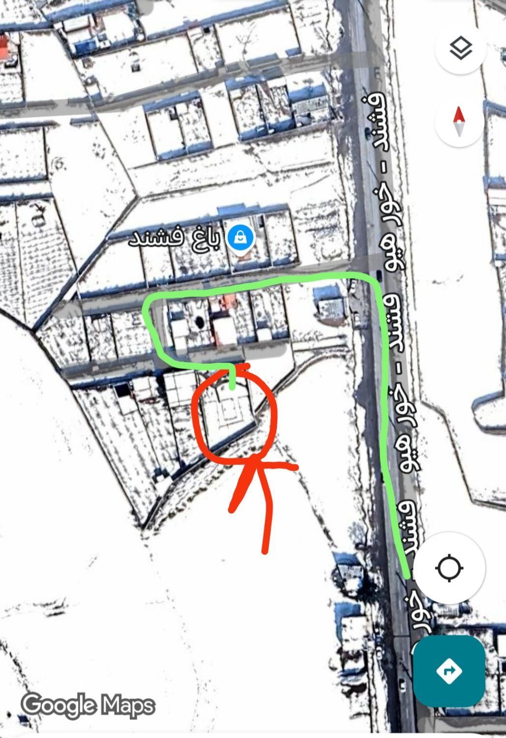 فروشی زمین کردان غربی (فشند )|فروش زمین و ملک کلنگی|هشتگرد, فشند|دیوار