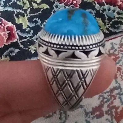 انگشتر نقره فیروزه نیشابور|جواهرات|مشهد, کوشش|دیوار