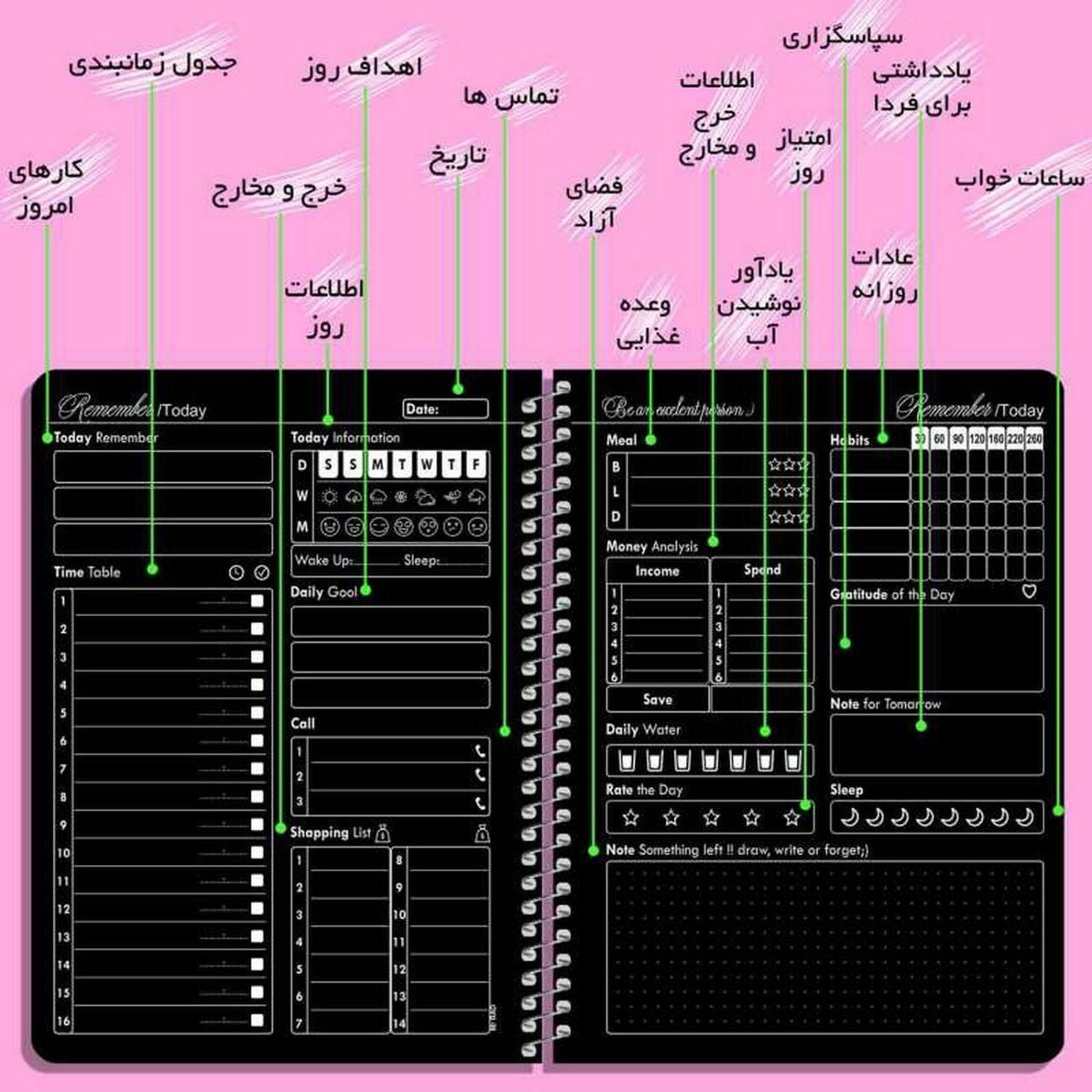 دفتر برنامه ریزی (پلنر)|لوازم التحریر|تهران, جنت‌آباد مرکزی|دیوار