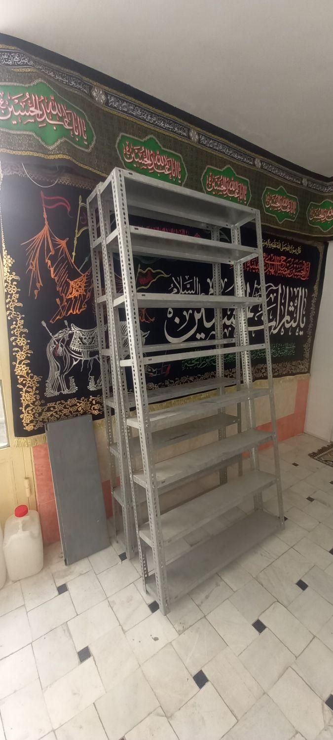 دو عدد قفسه کتاب تمام گالوانیزه ضدزنگ ارسال رایگان|کتابخانه، شلف، قفسه‌های دیواری|قم, شاه احمد قاسم|دیوار