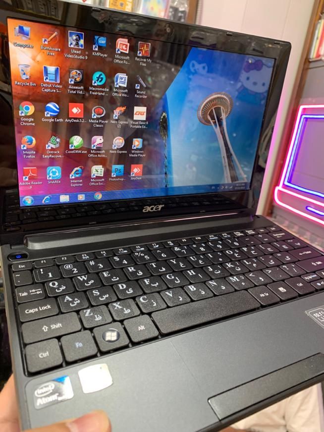 مینی لپ تاپ acer مدل aspire one air ATOM cpu سبک|رایانه همراه|تهران, میدان انقلاب|دیوار
