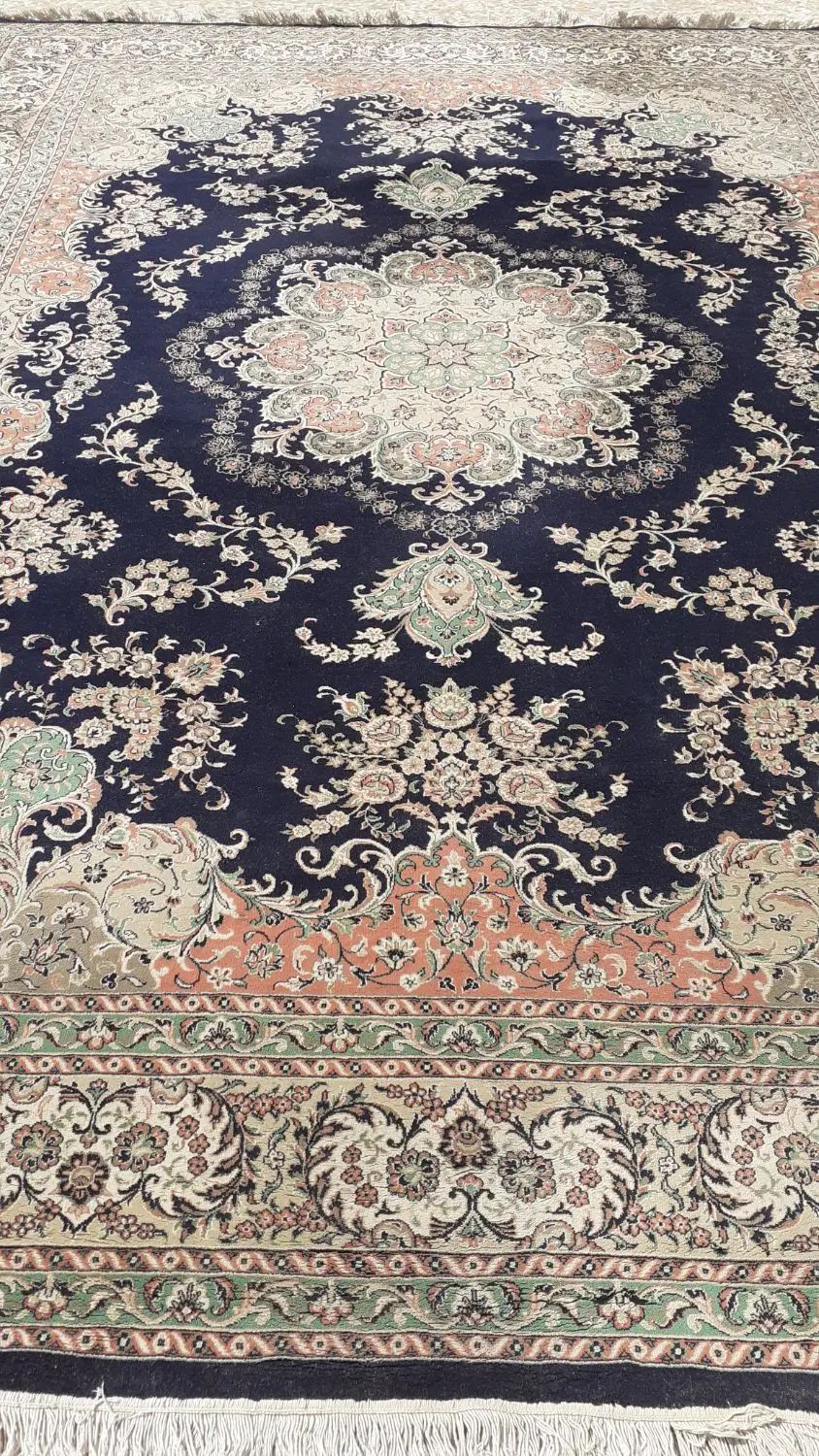 فرش سرمه ای ۱۲متر و ۹متر یک طرح|فرش|کرج, شاهین‌ویلا|دیوار
