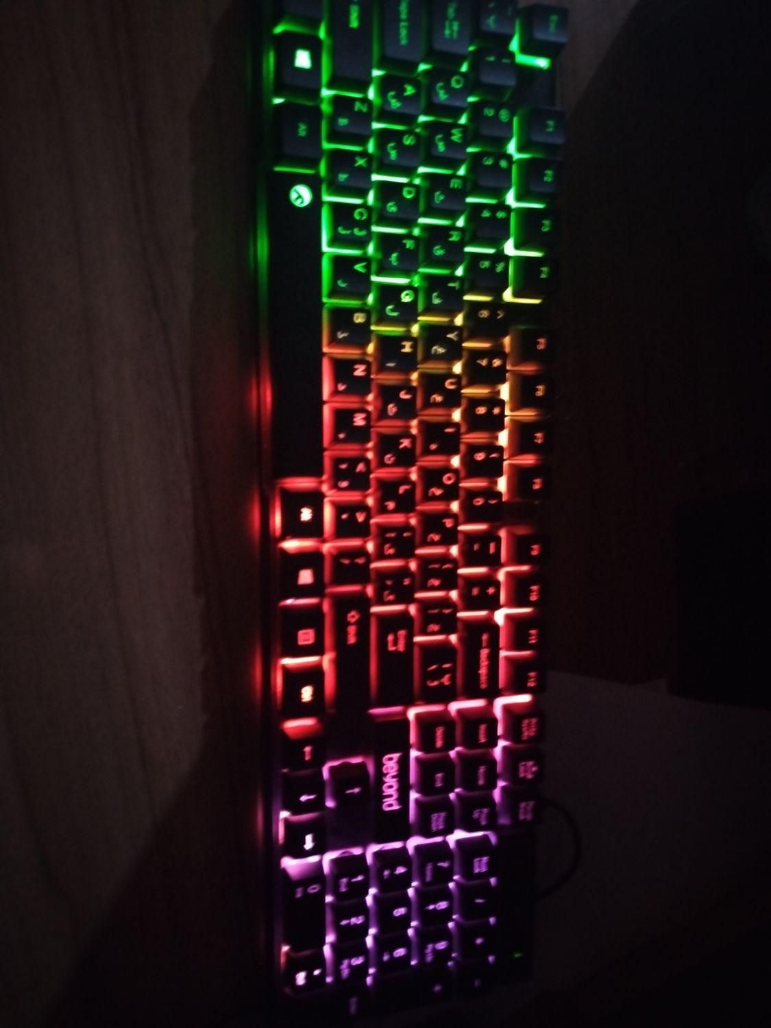 کیبورد بیاند مدل BK-7120 RGB|قطعات و لوازم جانبی رایانه|نیشابور, مسکن مهر نور|دیوار