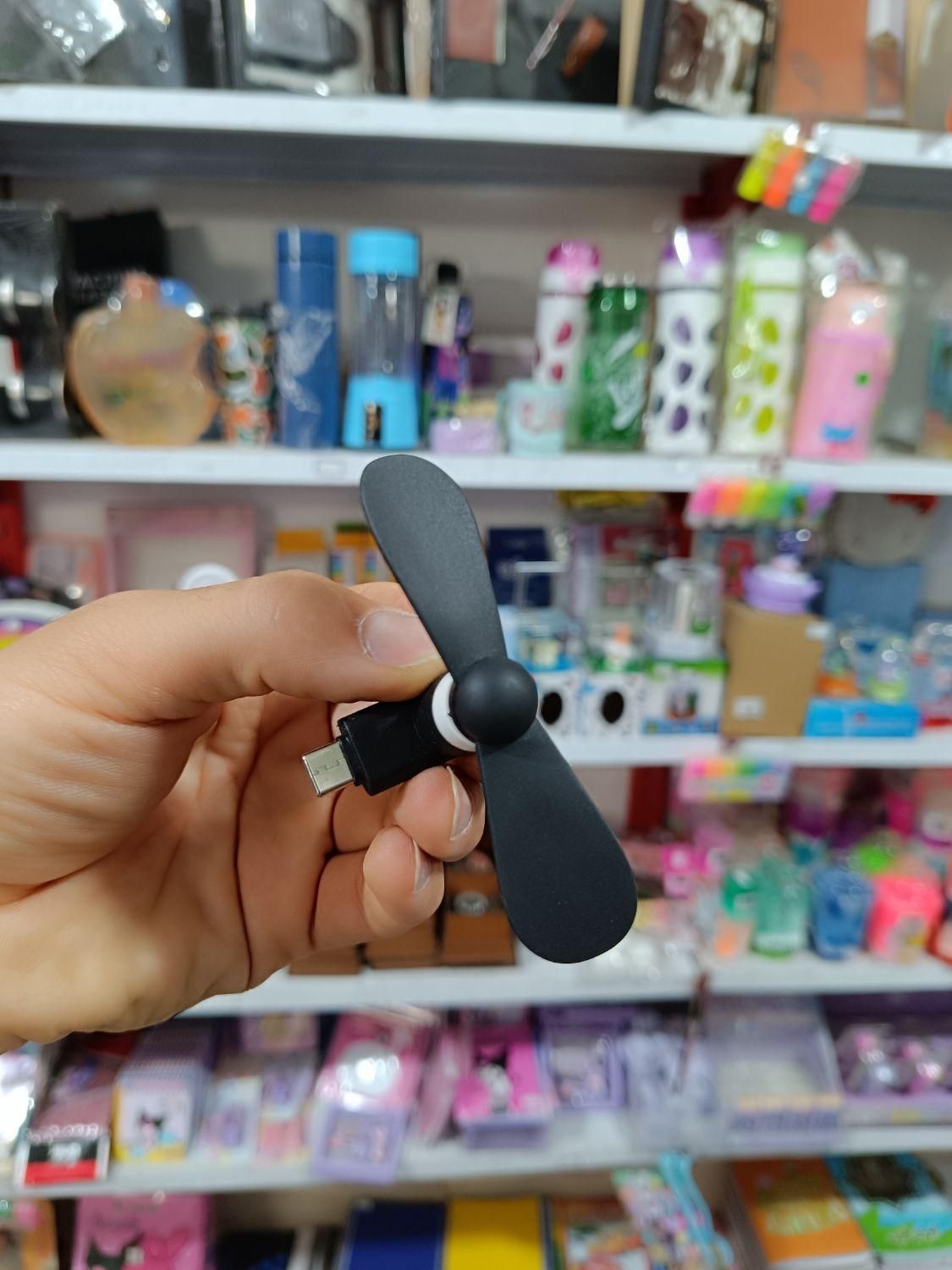 مینی پنکه جیبی USB (تایپ سی)|پنکه و تصفیه‌کنندهٔ هوا|قم, نخودی|دیوار