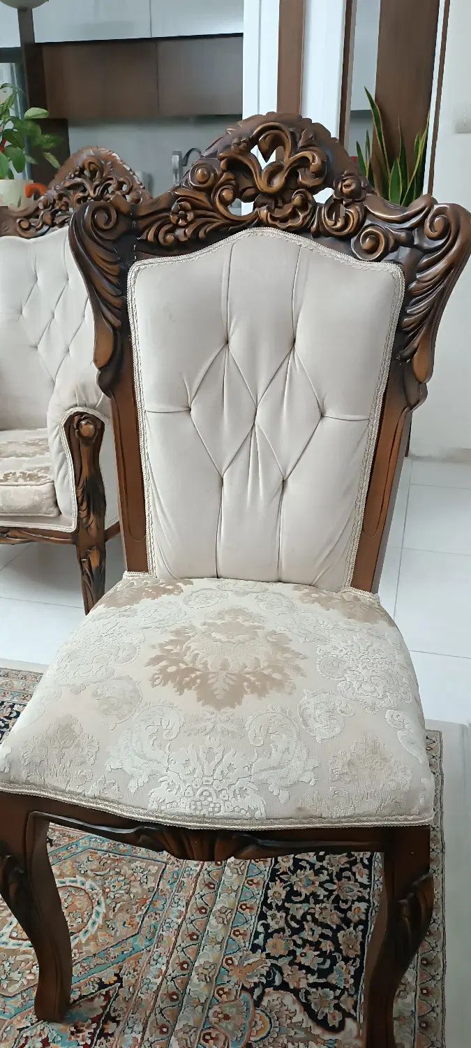 مبلمان 9‌ نفره استیل، چوب گردو|مبلمان خانگی و میز عسلی|کرج, اتحاد|دیوار