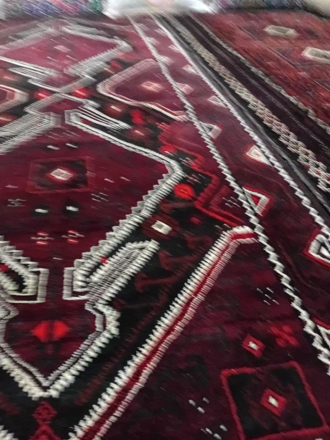 قالیچه پشمی قدیمی|گلیم، جاجیم، گبه|مشهد, پورسینا|دیوار