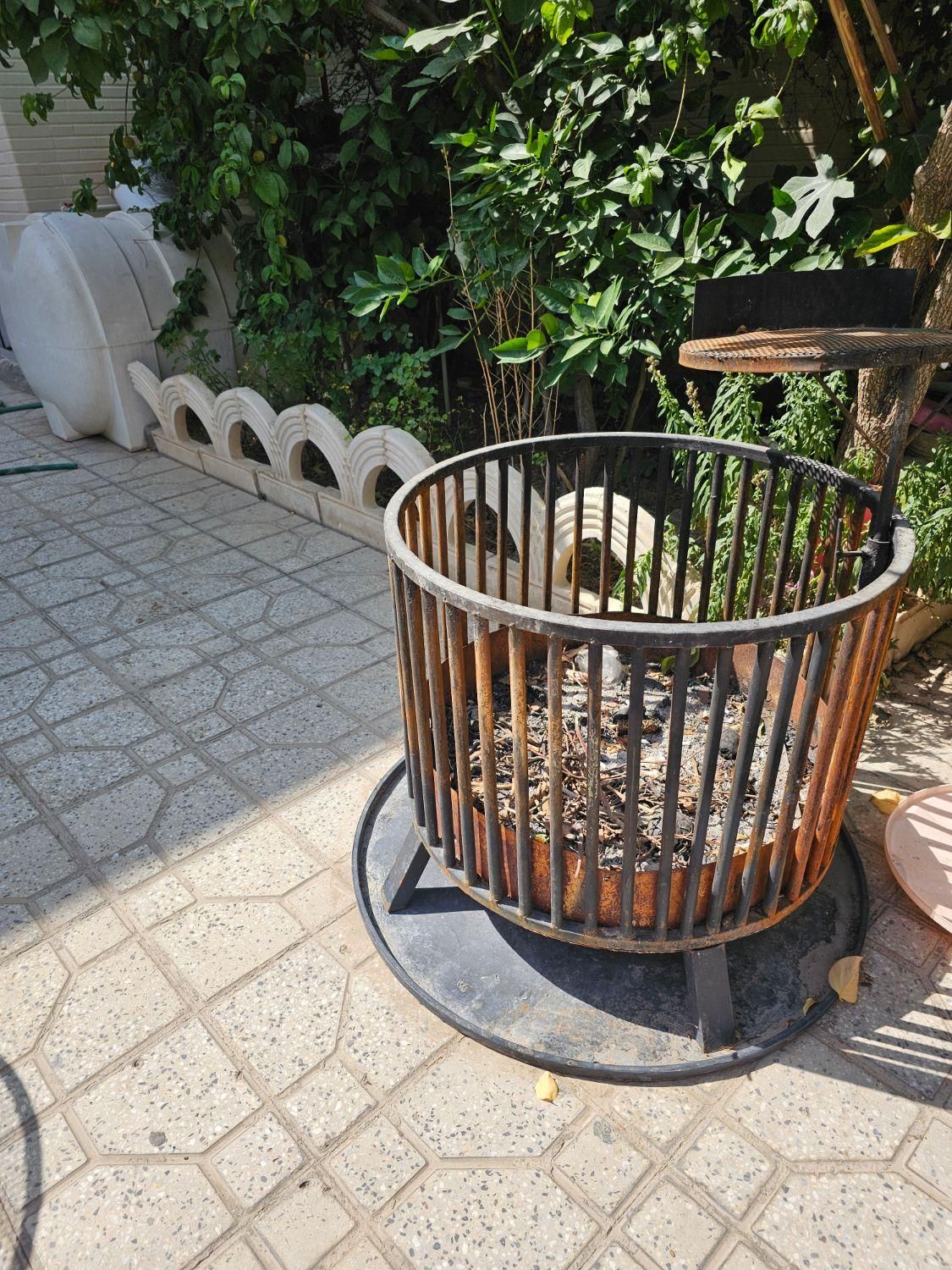 آتشدان بزرگ مخصوص فضای باز و حیاط|بخاری، هیتر، شومینه|اصفهان, باغ دریاچه|دیوار
